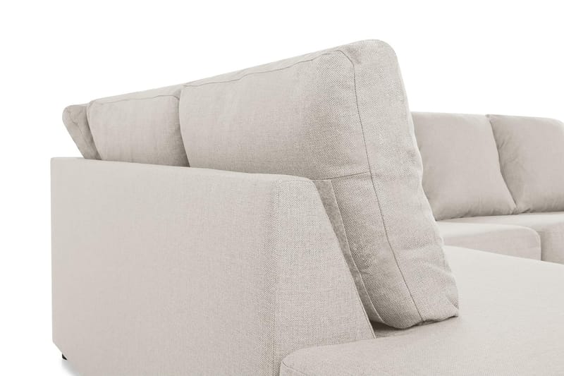 Crazy 4-personers Venstrevendt U-formet Large Sofa med Chaiselong i Stof - Beige - Møbler - Sofaer - U Sofa