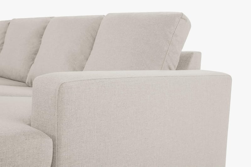 Crazy 4-personers Venstrevendt U-formet Large Sofa med Chaiselong i Stof - Beige - Møbler - Sofaer - U Sofa