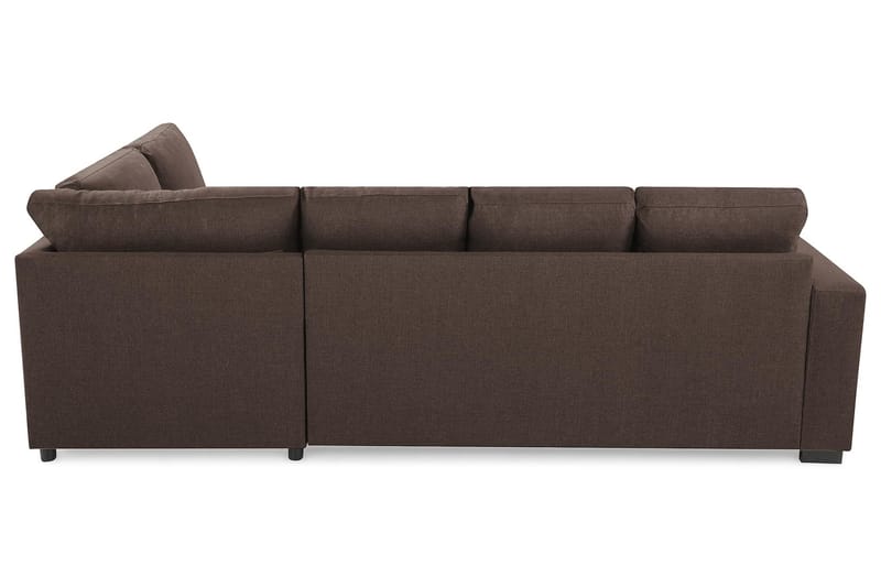 Crazy 4-personers Højrevendt U-formet Small Sofa med Chaiselong i Stof - Brun - Møbler - Sofaer - U Sofa