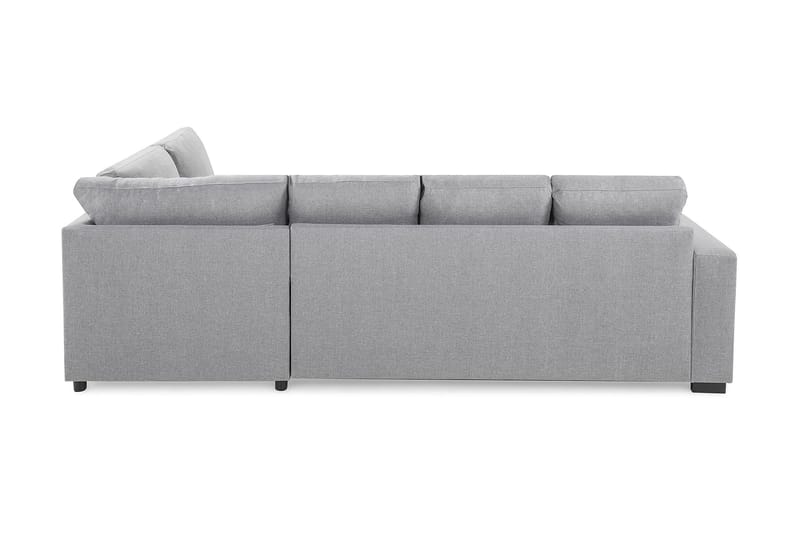 Crazy 4-personers Højrevendt U-formet Large Sofa med Chaiselong i Stof - Grå - Møbler - Sofaer - U Sofa