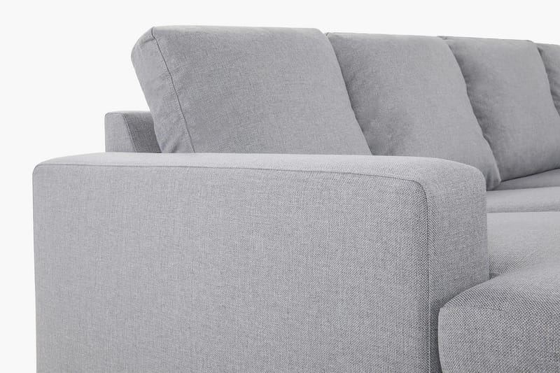 Crazy 4-personers Højrevendt U-formet Large Sofa med Chaiselong i Stof - Grå - Møbler - Sofaer - U Sofa