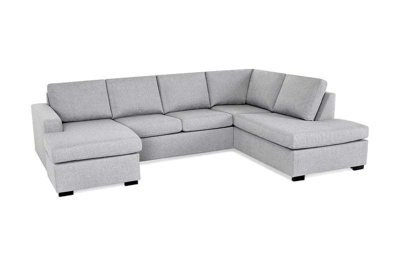 Crazy 4-personers Højrevendt U-formet Large Sofa med Chaiselong i Stof - Grå - Møbler - Sofaer - U Sofa