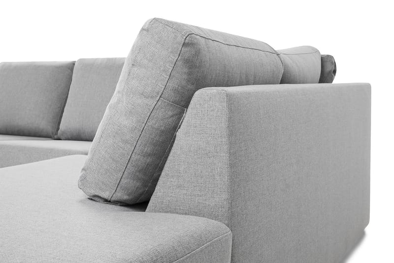 Crazy 4-personers Højrevendt U-formet Large Sofa med Chaiselong i Stof - Grå - Møbler - Sofaer - U Sofa