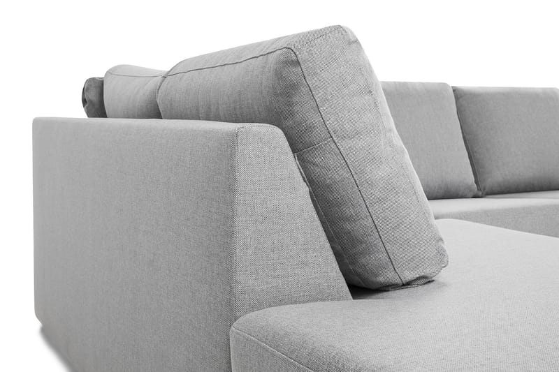 Crazy 4-personers Venstrevendt U-formet Large Sofa med Chaiselong i Stof - Grå - Møbler - Sofaer - U Sofa
