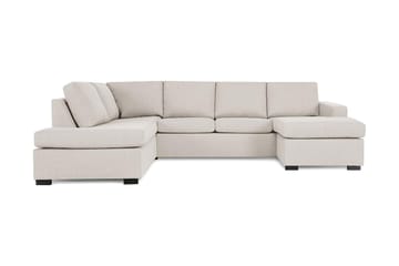 Crazy 4-personers Venstrevendt U-formet Large Sofa med Chaiselong i Stof