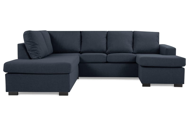 Crazy 4-personers Venstrevendt U-formet Large Sofa med Chaiselong i Stof - Blå - Møbler - Sofaer - U Sofa