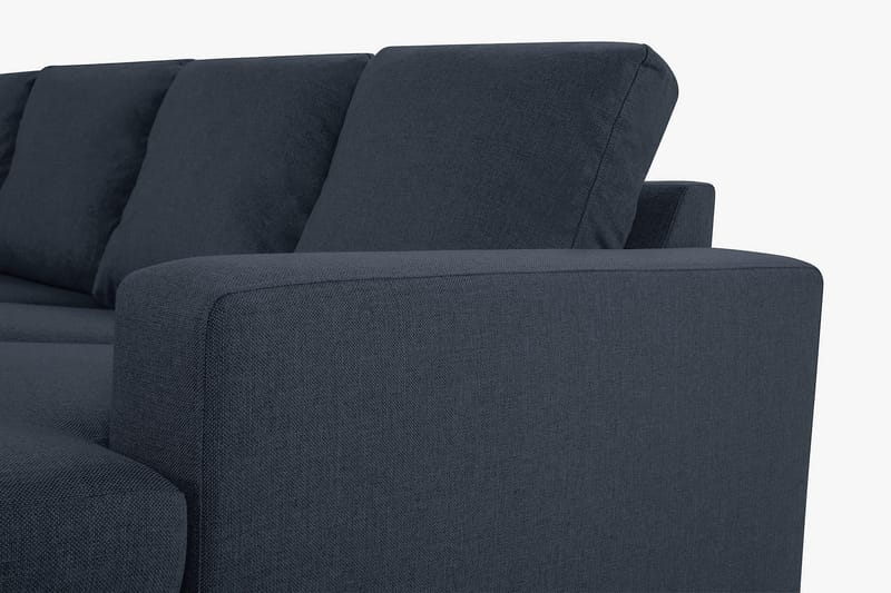 Crazy 4-personers Venstrevendt U-formet Large Sofa med Chaiselong i Stof - Blå - Møbler - Sofaer - U Sofa
