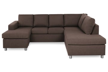 Crazy 4-personers Højrevendt U-formet Small Sofa med Chaiselong i Stof