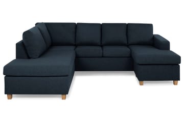Crazy 4-personers Venstrevendt U-formet Large Sofa med Chaiselong i Stof