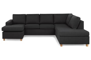 Crazy 4-personers Højrevendt U-formet Large Sofa med Chaiselong i Stof