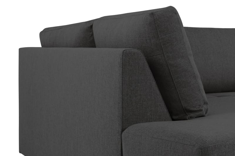 Crazy 4-personers Venstrevendt U-formet Large Sofa med Chaiselong i Stof - Antracit - Møbler - Sofaer - U Sofa