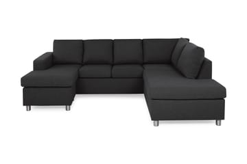 Crazy 4-personers Højrevendt U-formet Large Sofa med Chaiselong i Stof