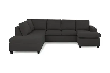 Crazy 4-personers Venstrevendt U-formet Large Sofa med Chaiselong i Stof