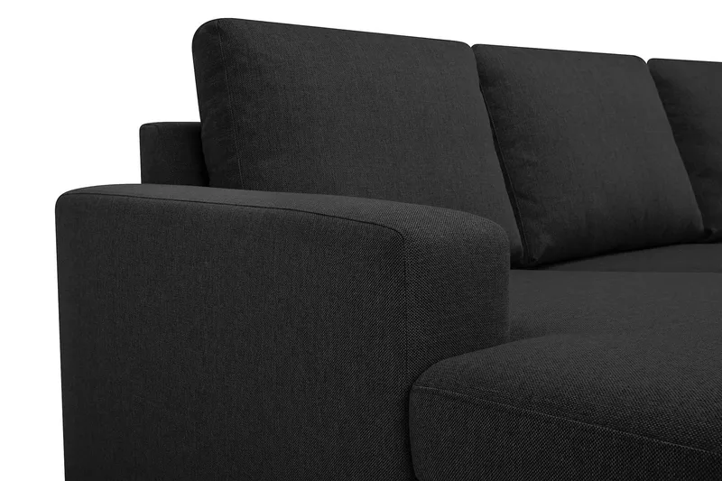 Crazy 4-personers Højrevendt U-formet Large Sofa med Chaiselong i Stof - Antracit - Møbler - Sofaer - U Sofa