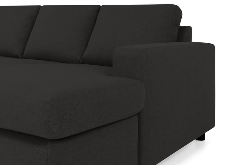 Crazy 4-personers Venstrevendt U-formet Large Sofa med Chaiselong i Stof - Antracit - Møbler - Sofaer - U Sofa