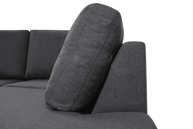 Crazy 4-personers Højrevendt U-formet Large Sofa med Chaiselong i Stof - Mørkegrå - Møbler - Sofaer - U Sofa