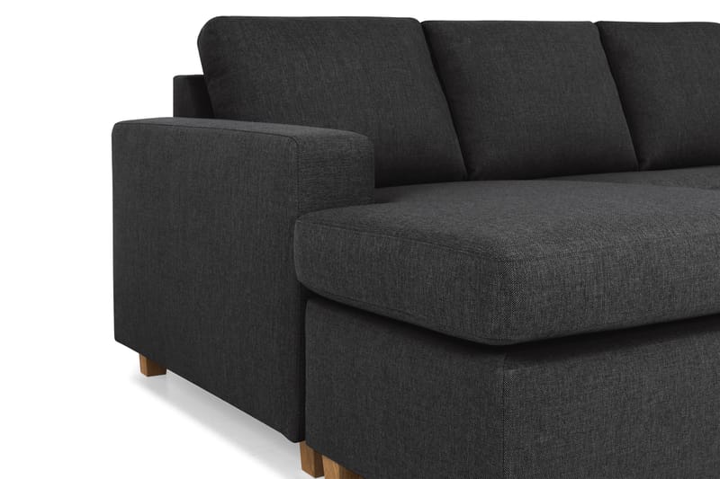 Crazy 4-personers Højrevendt U-formet Large Sofa med Chaiselong i Stof - Antracit - Møbler - Sofaer - U Sofa