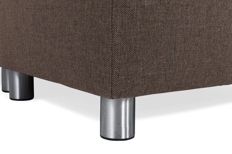 Crazy 4-personers Højrevendt U-formet Small Sofa med Chaiselong i Stof - Brun - Møbler - Sofaer - U Sofa