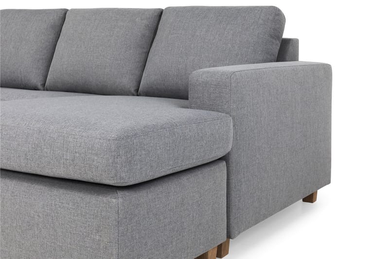 Crazy 4-personers Venstrevendt U-formet Large Sofa med Chaiselong i Stof - Grå - Møbler - Sofaer - U Sofa