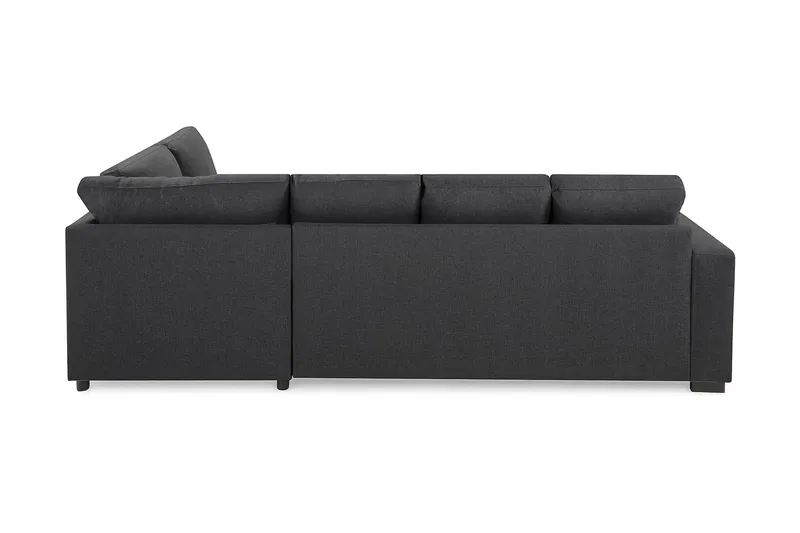 Crazy 4-personers Højrevendt U-formet Small Sofa med Chaiselong i Stof - Mørkegrå - Møbler - Sofaer - U Sofa