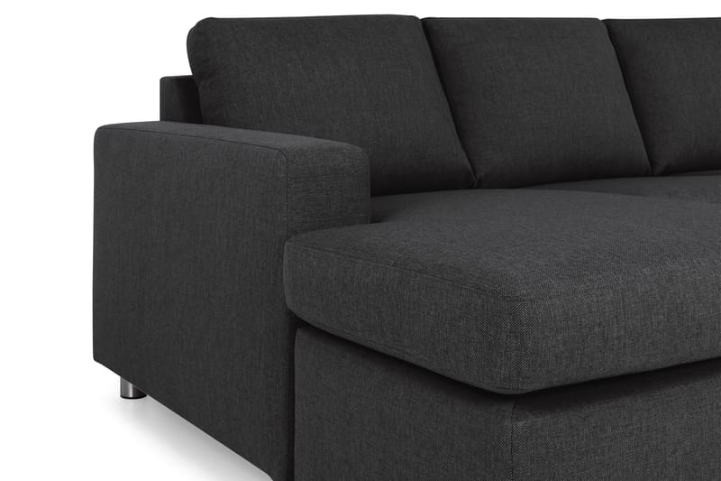 Crazy 4-personers Højrevendt U-formet Large Sofa med Chaiselong i Stof - Antracit - Møbler - Sofaer - U Sofa
