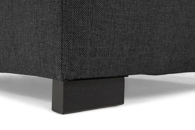 Crazy 4-personers Højrevendt U-formet Small Sofa med Divan og Chaiselong i Stof inkl. Kuvertpuder - Mørkegrå - Møbler - Sofaer - U Sofa