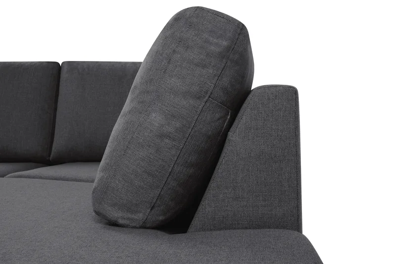 Crazy 4-personers Højrevendt U-formet Small Sofa med Chaiselong i Stof - Mørkegrå - Møbler - Sofaer - U Sofa
