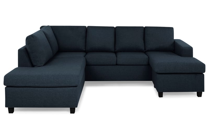 Crazy 4-personers Venstrevendt U-formet Large Sofa med Chaiselong i Stof - Blå - Møbler - Sofaer - U Sofa