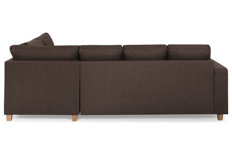 Crazy 4-personers Højrevendt U-formet Small Sofa med Chaiselong i Stof - Brun - Møbler - Sofaer - U Sofa