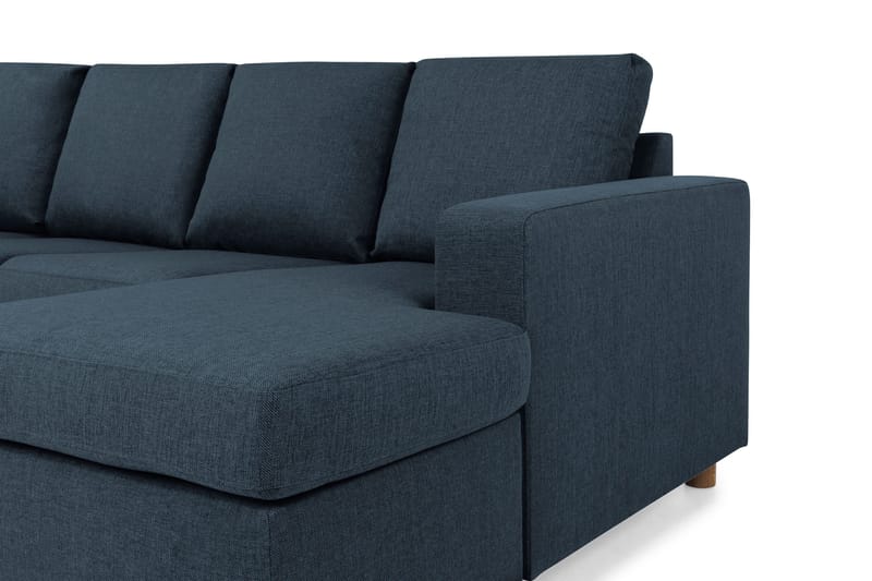 Crazy 4-personers Venstrevendt U-formet Large Sofa med Chaiselong i Stof - Blå - Møbler - Sofaer - U Sofa