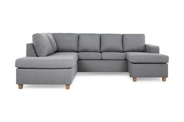 Crazy 4-personers Venstrevendt U-formet Large Sofa med Chaiselong i Stof