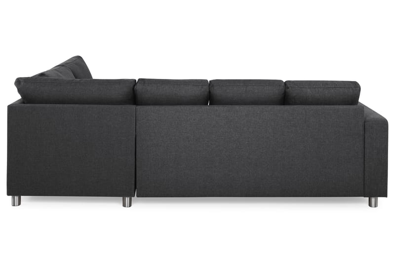 Crazy 4-personers Højrevendt U-formet Small Sofa med Chaiselong i Stof - Mørkegrå - Møbler - Sofaer - U Sofa