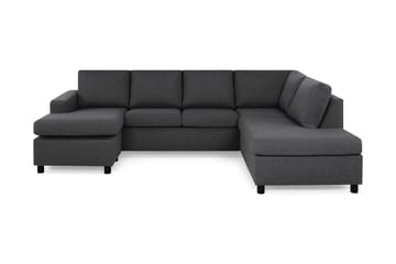 Crazy 4-personers Højrevendt U-formet Large Sofa med Chaiselong i Stof