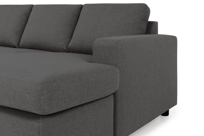 Crazy 4-personers Venstrevendt U-formet Large Sofa med Chaiselong i Stof - Mørkegrå - Møbler - Sofaer - U Sofa