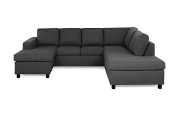 Crazy 4-personers Højrevendt U-formet Small Sofa med Chaiselong i Stof