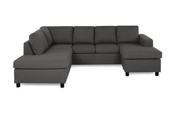 Crazy 4-personers Venstrevendt U-formet Small Sofa med Chaiselong i Stof