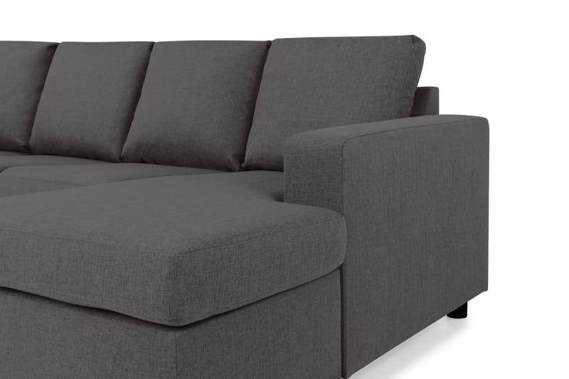 Crazy 4-personers Venstrevendt U-formet Small Sofa med Chaiselong i Stof - Mørkegrå - Møbler - Sofaer - U Sofa