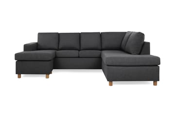 Crazy 4-personers Højrevendt U-formet Small Sofa med Chaiselong i Stof
