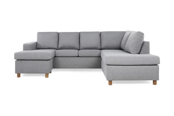 Crazy 4-personers Højrevendt U-formet Large Sofa med Chaiselong i Stof