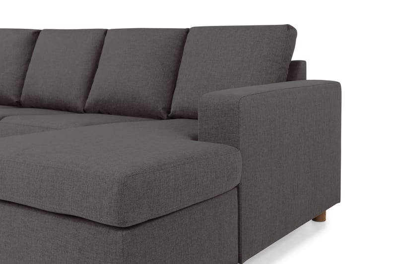 Crazy 4-personers Venstrevendt U-formet Small Sofa med Chaiselong i Stof - Mørkegrå - Møbler - Sofaer - U Sofa