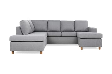 Crazy 4-personers Venstrevendt U-formet Large Sofa med Chaiselong i Stof