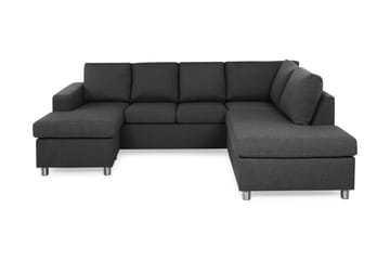 Crazy 4-personers Højrevendt U-formet Small Sofa med Chaiselong i Stof