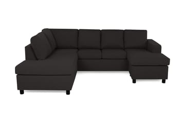 Crazy 4-personers Venstrevendt U-formet Large Sofa med Chaiselong i Stof
