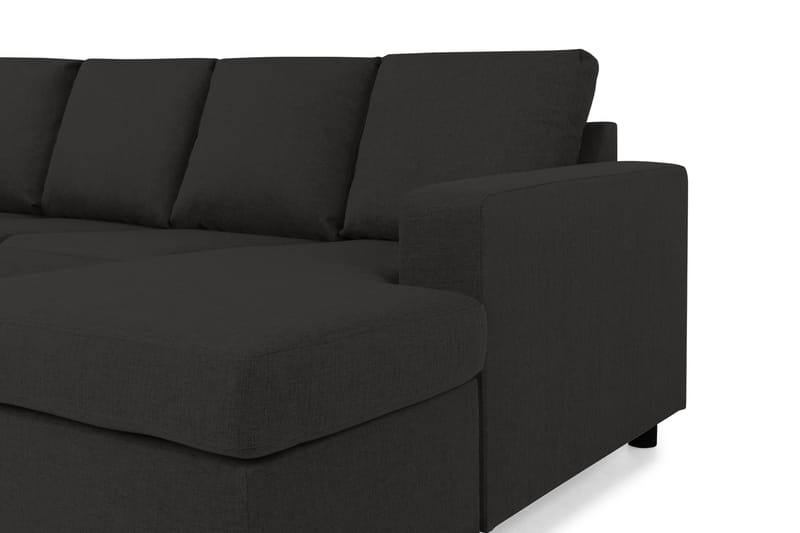 Crazy 4-personers Venstrevendt U-formet Large Sofa med Chaiselong i Stof - Antracit - Møbler - Sofaer - U Sofa