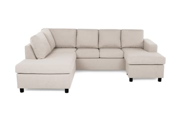 Crazy 4-personers Venstrevendt U-formet Large Sofa med Chaiselong i Stof