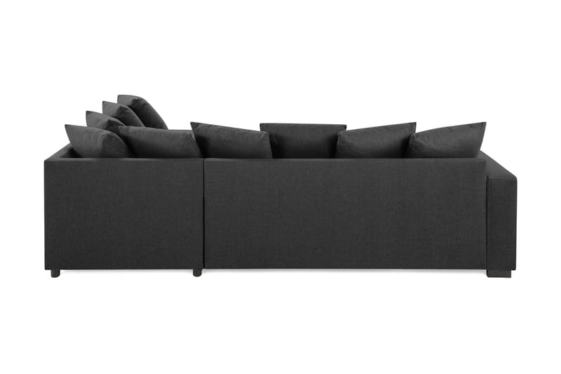 Crazy 4-personers Højrevendt U-formet Small Sofa med Divan og Chaiselong i Stof inkl. Kuvertpuder - Mørkegrå - Møbler - Sofaer - U Sofa