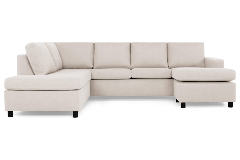 Crazy 4-personers Venstrevendt U-formet Large Sofa med Chaiselong i Stof - Beige - Møbler - Sofaer - U Sofa