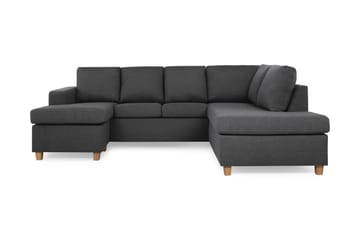 Crazy 4-personers Højrevendt U-formet Small Sofa med Chaiselong i Stof