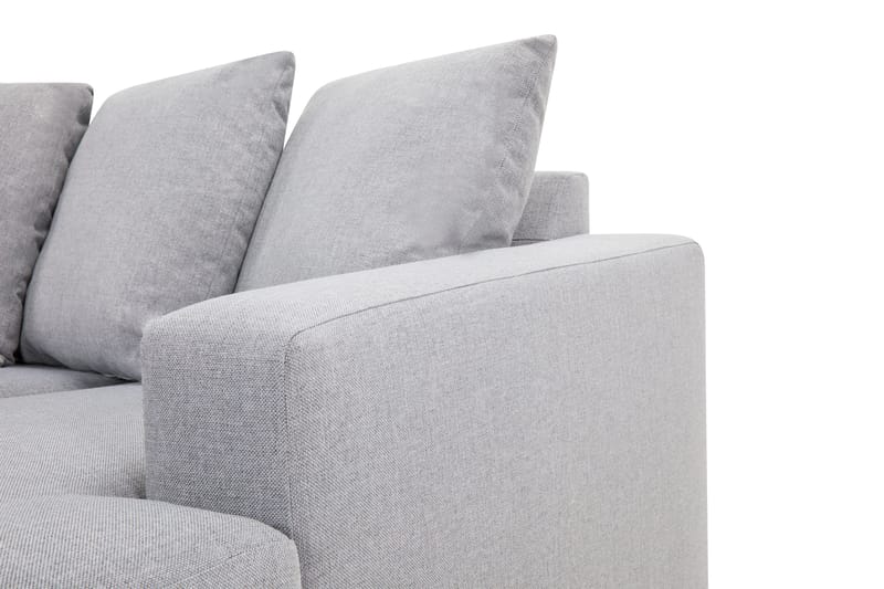 Crazy 4-personers Venstrevendt U-formet Small Sofa med Divan og Chaiselong i Stof inkl. Kuvertpuder - Grå - Møbler - Sofaer - U Sofa