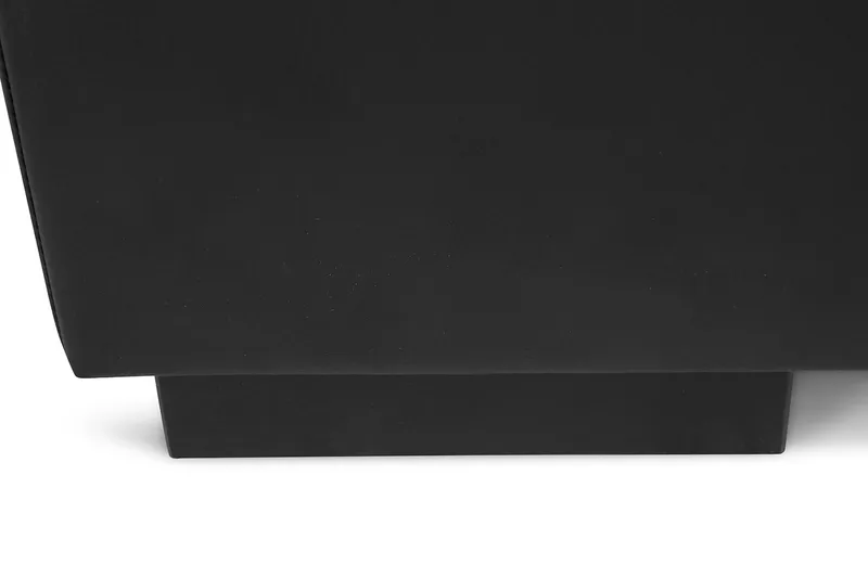 Crazy 4-personers Venstrevendt U-formet Large Sofa med Chaiselong i Kunstlæder - Sort - Møbler - Sofaer - U Sofa